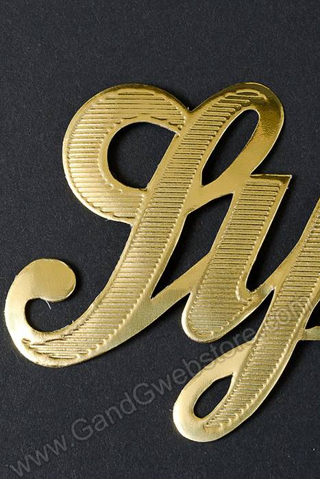 2.25" Large Paper "sympathy" Gold Pkg/10