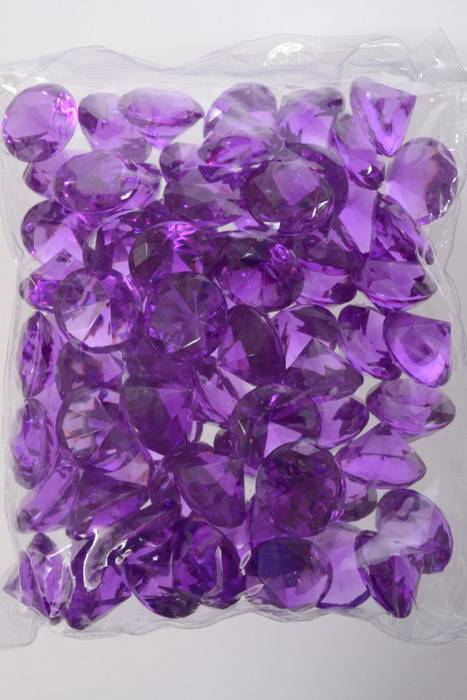 30mm Acrylic Diamond Purple Pkg/1lb