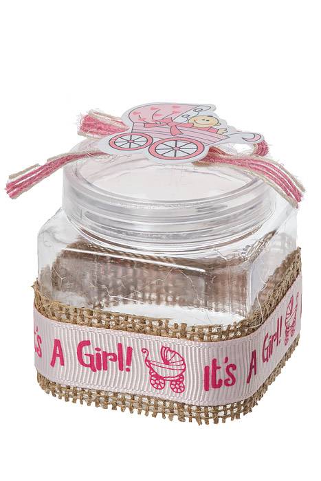 2.5" Plastic Baby Box Pink Pkg/12