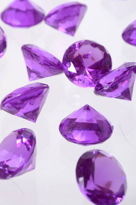 30mm Acrylic Diamond Purple Pkg/1lb