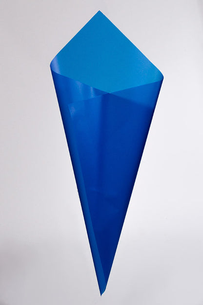 22.5" Waterproof Flower Wrapping Paper Royal Blue Pkg/20