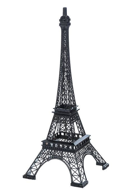 19.25" Metal Eiffel Tower Black