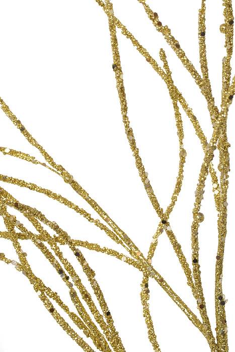 45" Glitter/sequin Wispy Willow Spray Gold