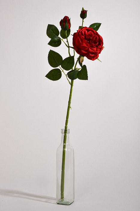 25.5" Silk Rose Spray Red