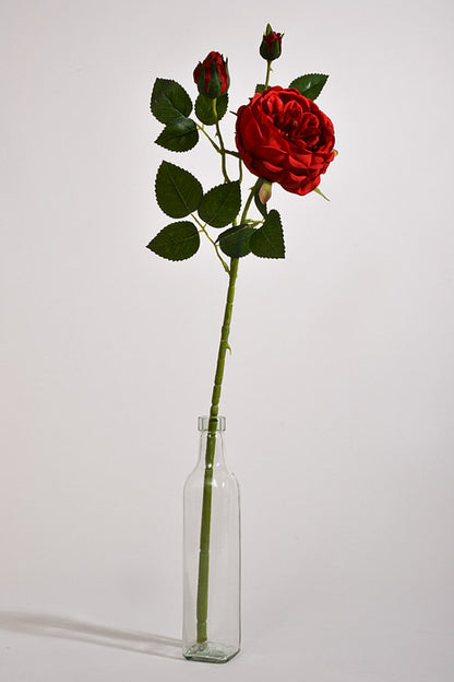 25.5" Silk Rose Spray Red