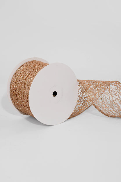 2-1/2" X 10Yds Olympus Ribbon Rose Gold