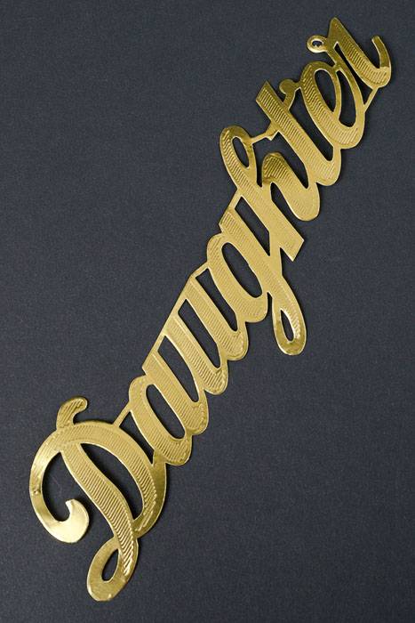 2.25" Large Paper "daughter" Gold Pkg/10