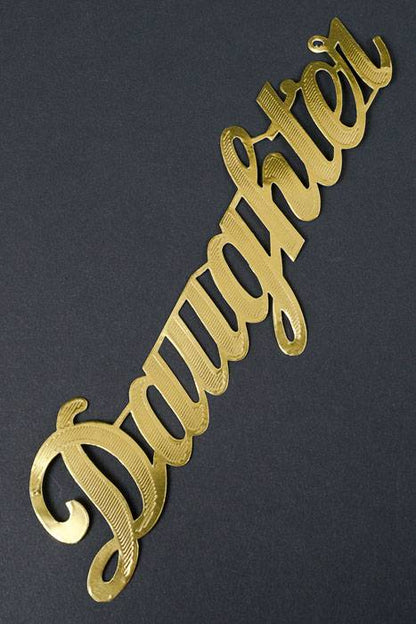 2.25" Large Paper "daughter" Gold Pkg/10