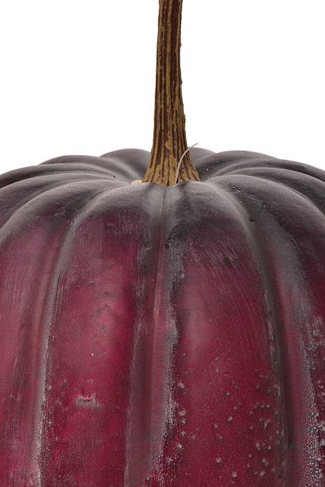 7.5" X 7.5" Latex Harvest Pumpkin w/ Vine Plum