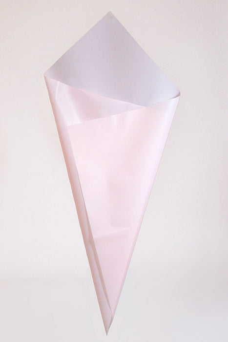 22.5" Waterproof Flower Wrapping Paper Baby Pink Pkg/20