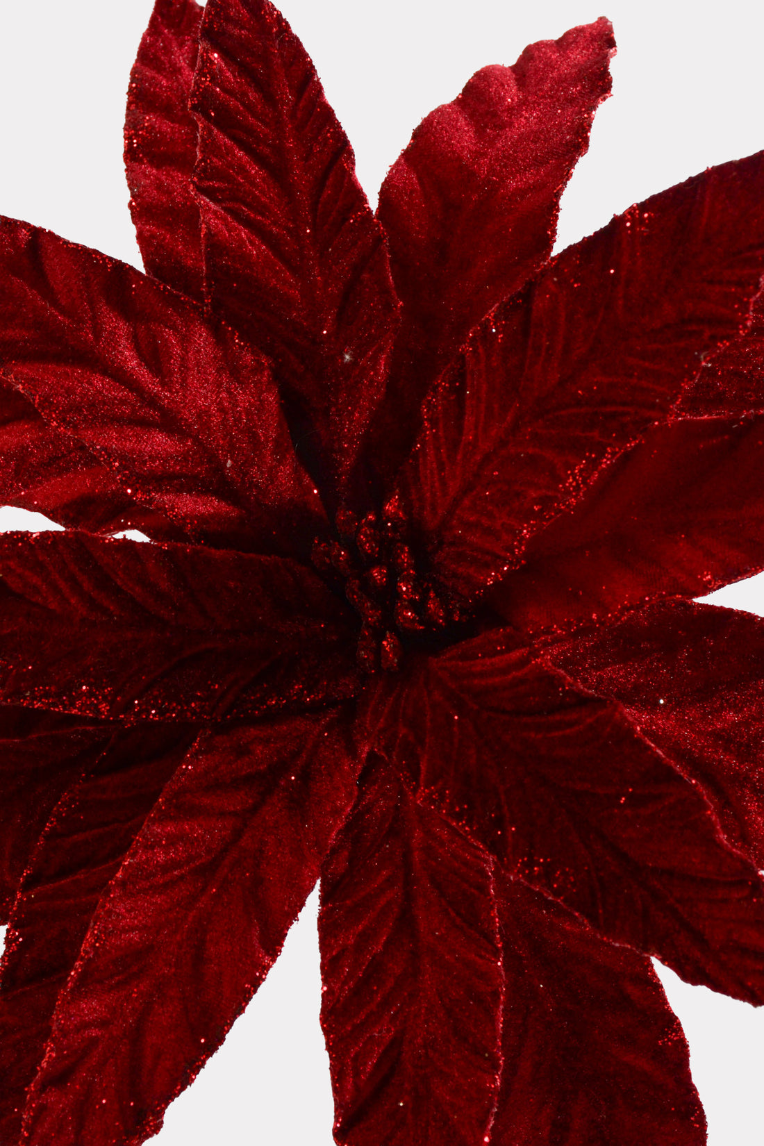 26" Velvet Flower Stem Burgundy