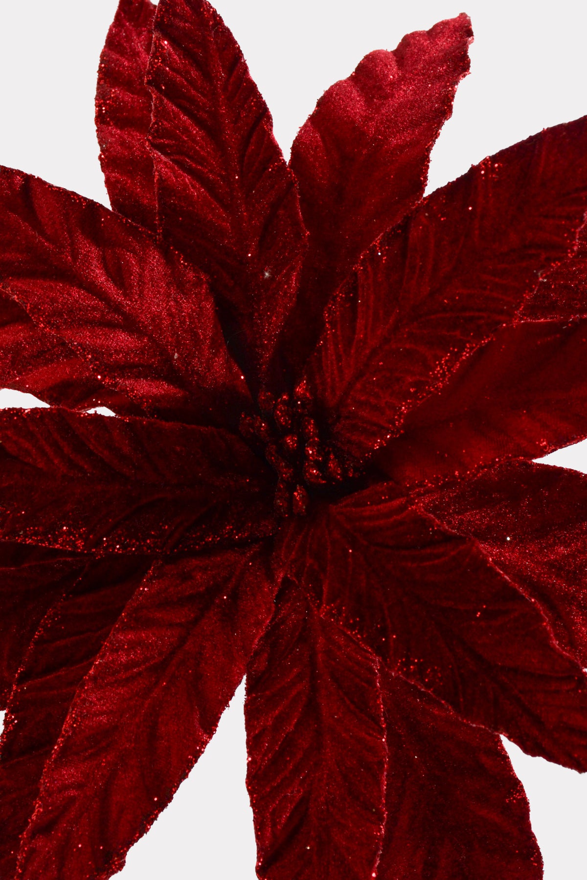 26" Velvet Flower Stem Burgundy