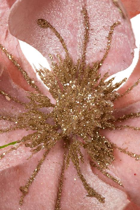 16" Magnolia Pick W/1 Leaf Pink