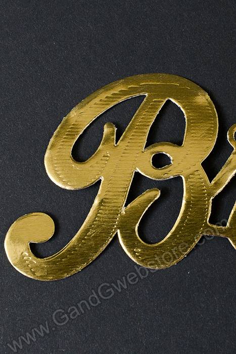 1.75" Large Paper "brother" Gold Pkg/10