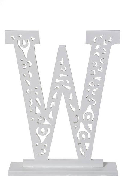 19.75" Carved Letter "w"
