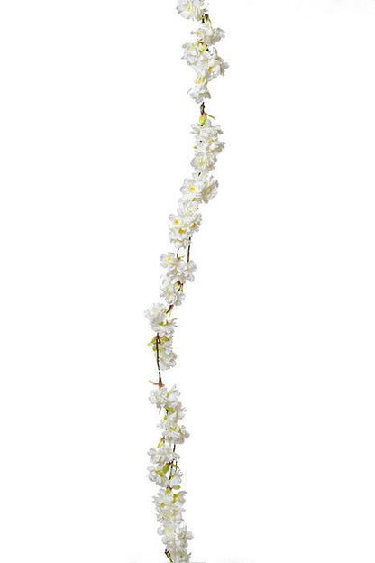 6ft Cherry Blossom Garland Cream