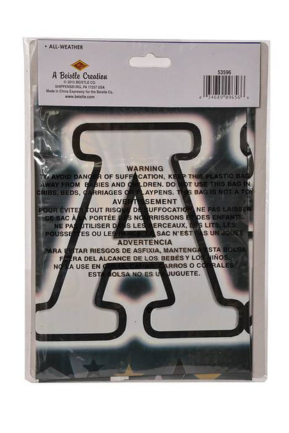 30" X 6FT Congrats Grad Door Cover Black/Gold/White