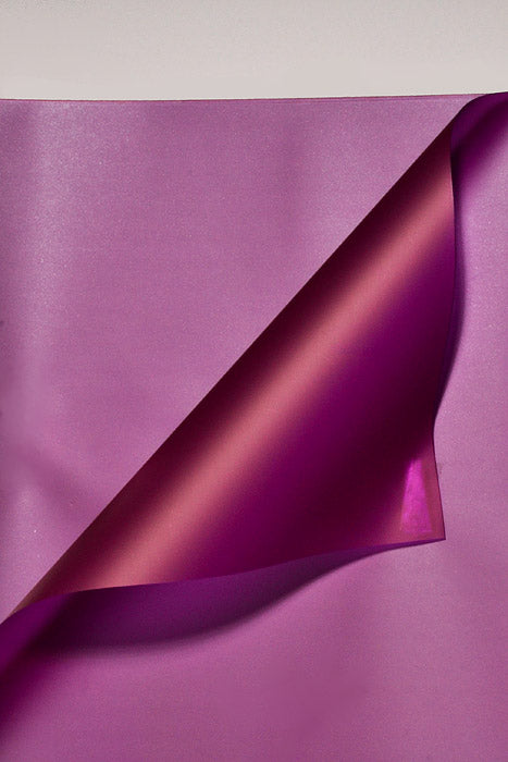 22.5" Waterproof Flower Wrapping Paper Purple Pkg/20