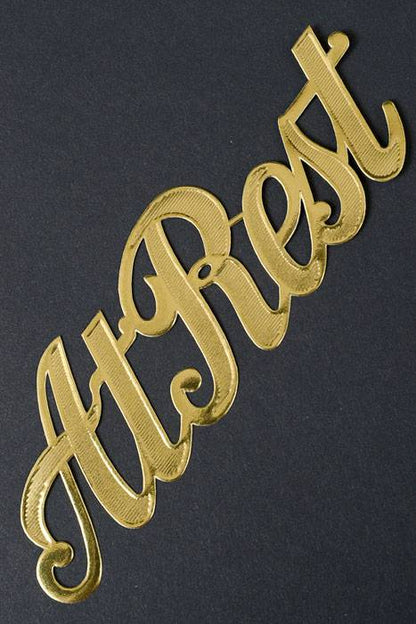 1.75" Large Paper "at Rest" Gold Pkg/10