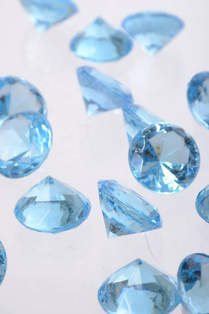 30mm Acrylic Diamond Light Blue Pkg/1lb