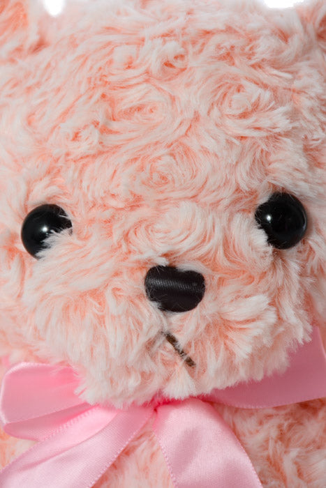 12" Teddy Bear With Bow Pink