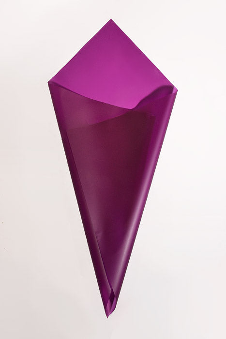 22.5" Waterproof Flower Wrapping Paper Purple Pkg/20
