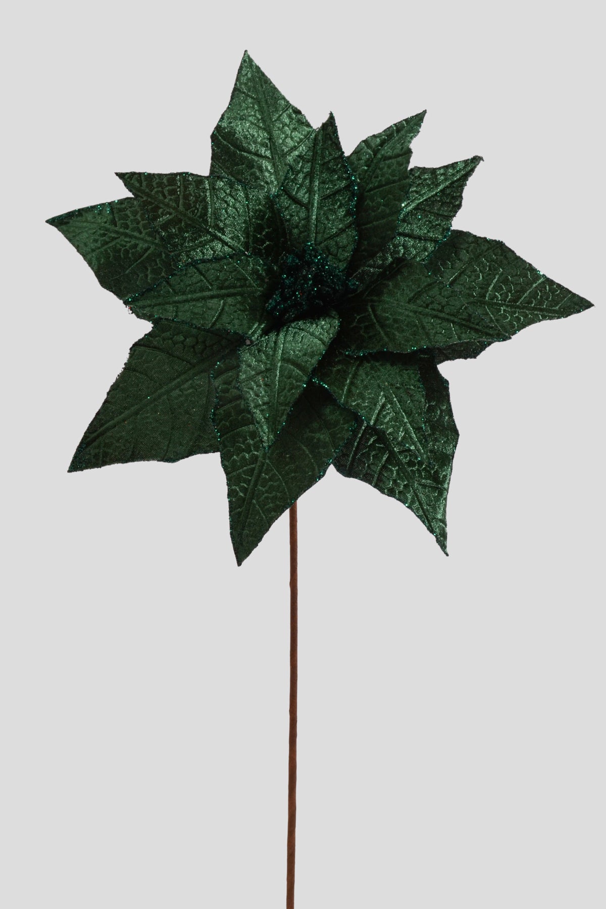23" Poinsettia Stem Green
