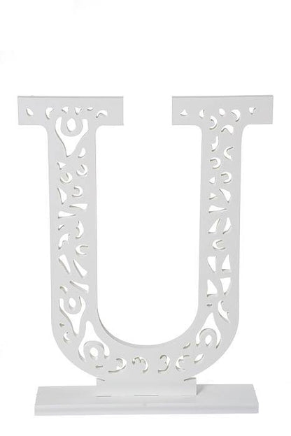 19.75" Carved Letter "u"