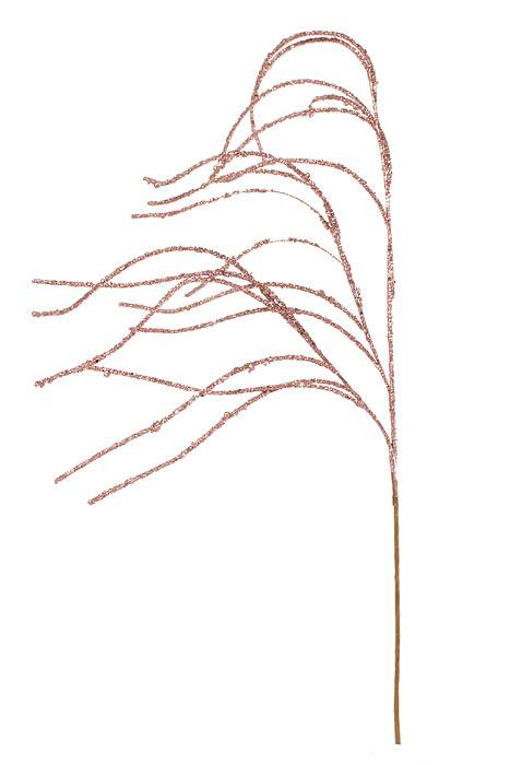 36" Twig Glitter Spray Pink
