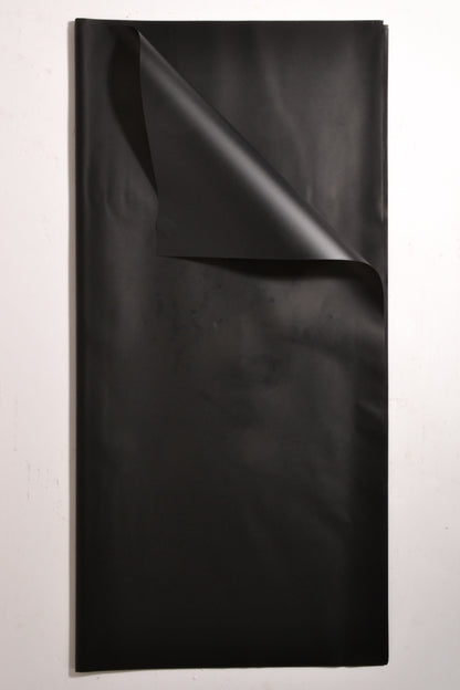 22.5" Waterproof Flower Wrapping Paper Black Pkg/20