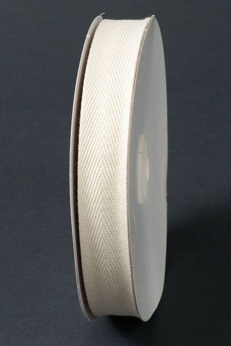 7/8" X 25yds Cotton Ribbon Natural