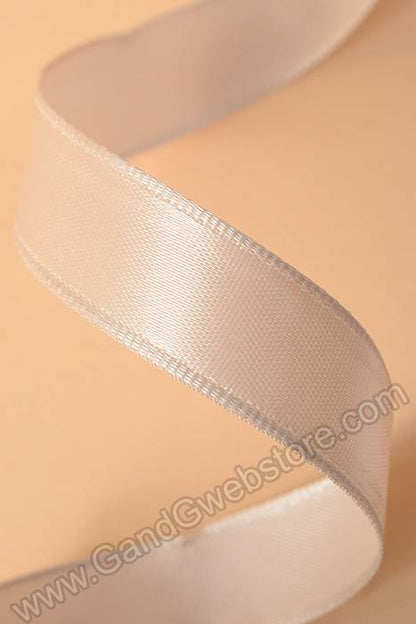 5/8" X 10yds Wired Satin Ribbon Sable