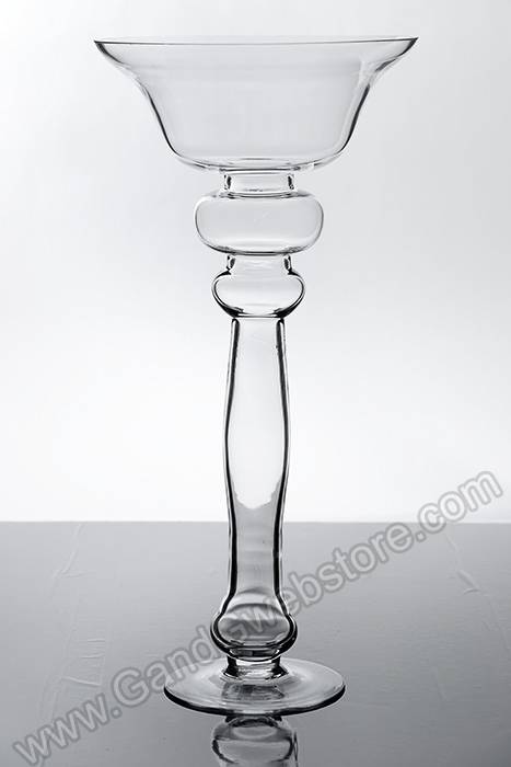 8.75" X 5" X 18" Glass Vase Clear