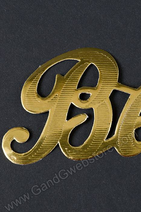 1.75" Large Paper "beloved" Gold Pkg/10