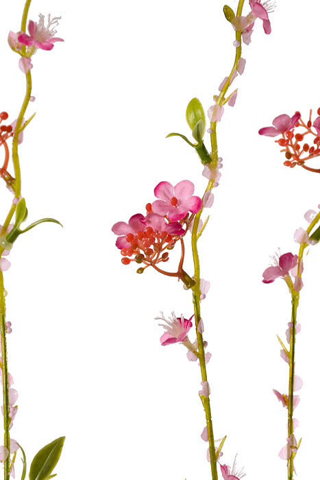 45" Silk Blossom Spray Pink