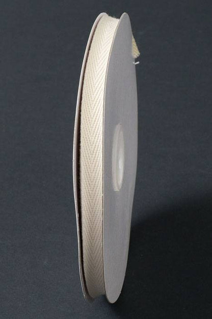 3/8" X 25yds Cotton Ribbon Natural