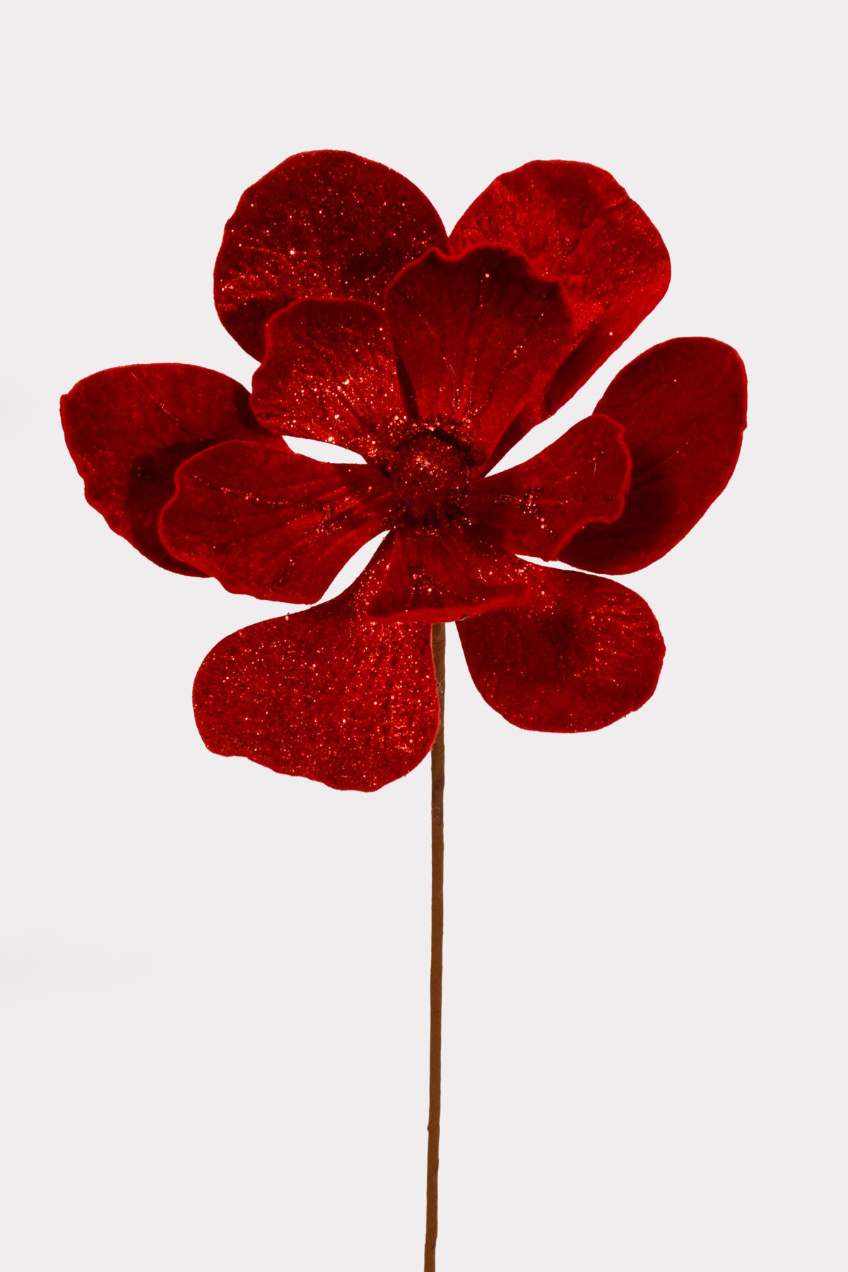 23" Magnolia W Glitter Spray Red