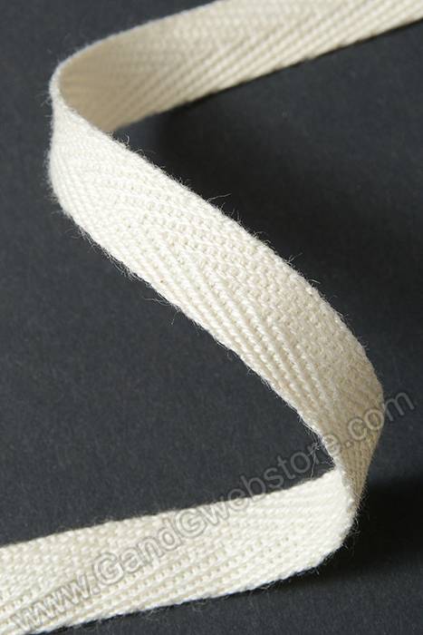 3/8" X 25yds Cotton Ribbon Natural