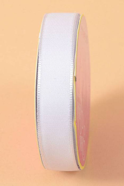 5/8" X 10yds Wired Satin Ribbon White