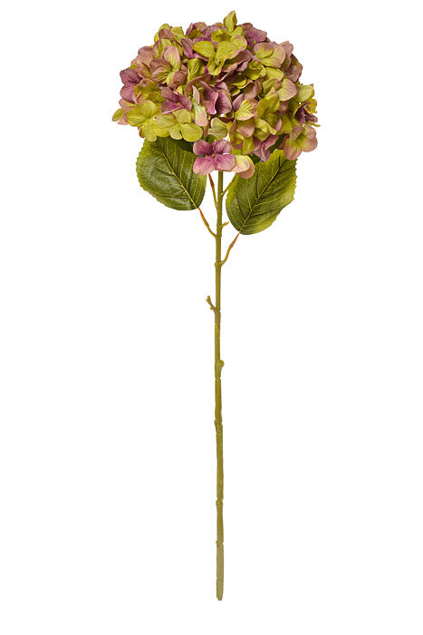 43" Silk Single Giant Hydrangea (Mauve/Green)