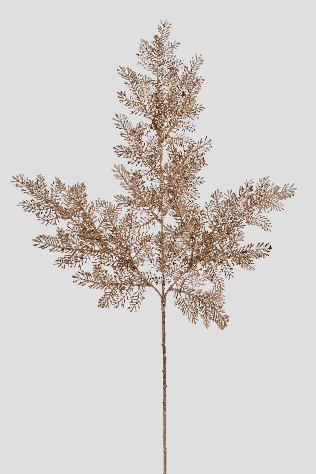 28" Glitter Pine Spray Champagne