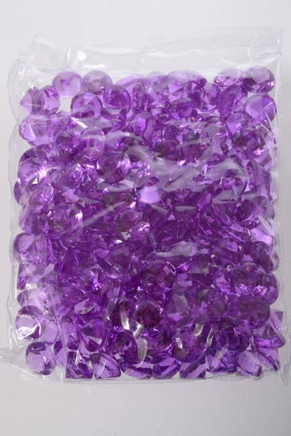 20mm Acrylic Diamond Purple Pkg/1lb