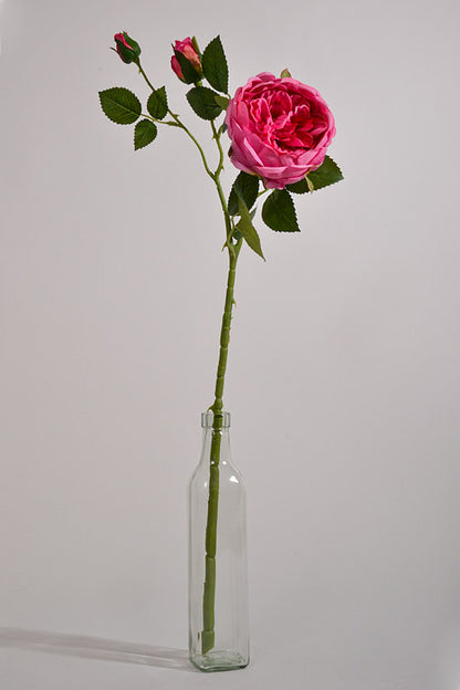 25.5" Silk Rose Spray Fuchsia