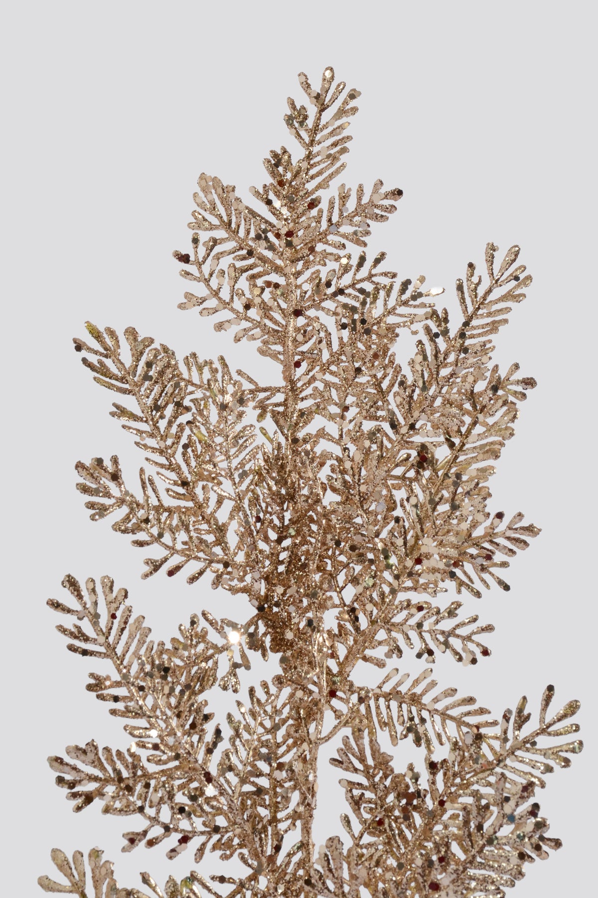 28" Glitter Pine Spray Champagne