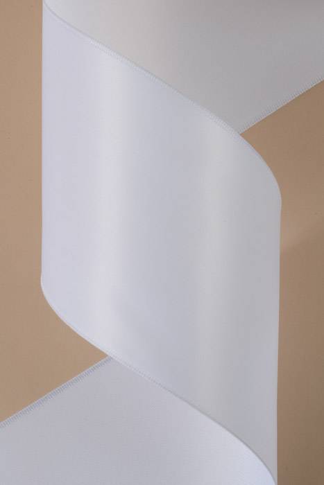 4&quot; X 25yds Wired Contessa Ribbon White