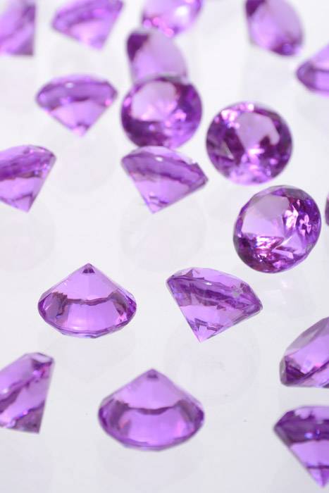 20mm Acrylic Diamond Purple Pkg/1lb