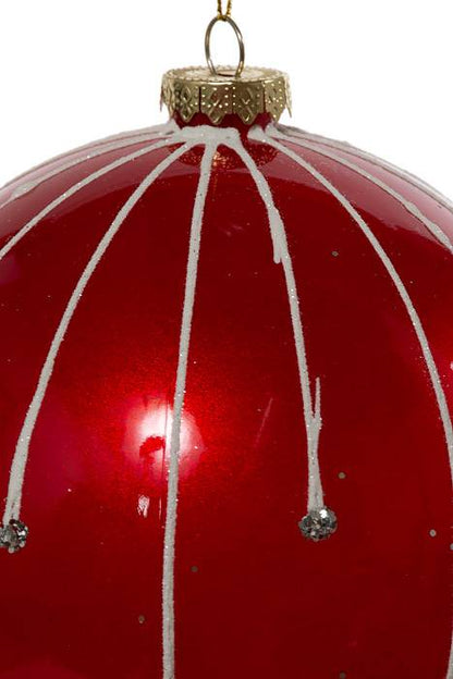 140mm Ball W/glitter/laser Red