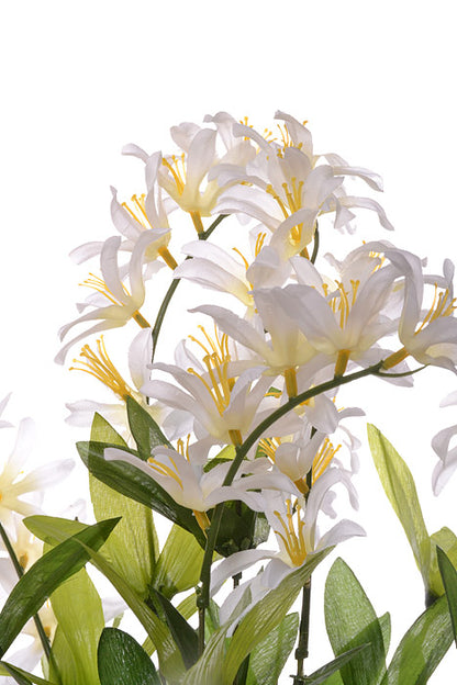 20" Silk Satin Freesia Bush (Cream)