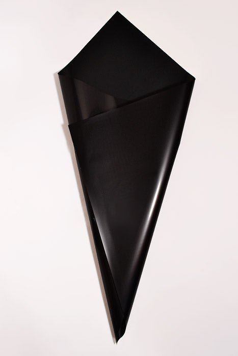 22.5" 2 Tone Waterproof Wrapping Paper Black/Black Pkg/20