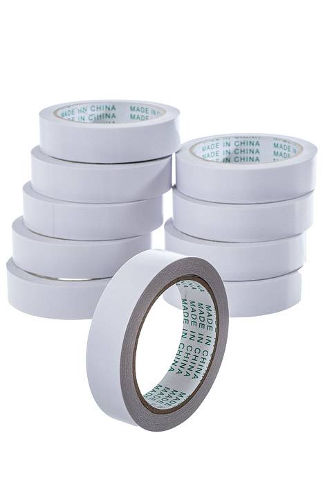 1" X 20yds Double-side Tape White Pkg/10